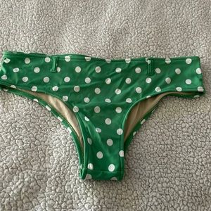 Abercrombie kids green polka dot cheeky bikini bottom